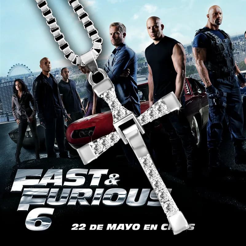 Restic Toretto-Collier Pendentif Croix de Jésus pour Homme
