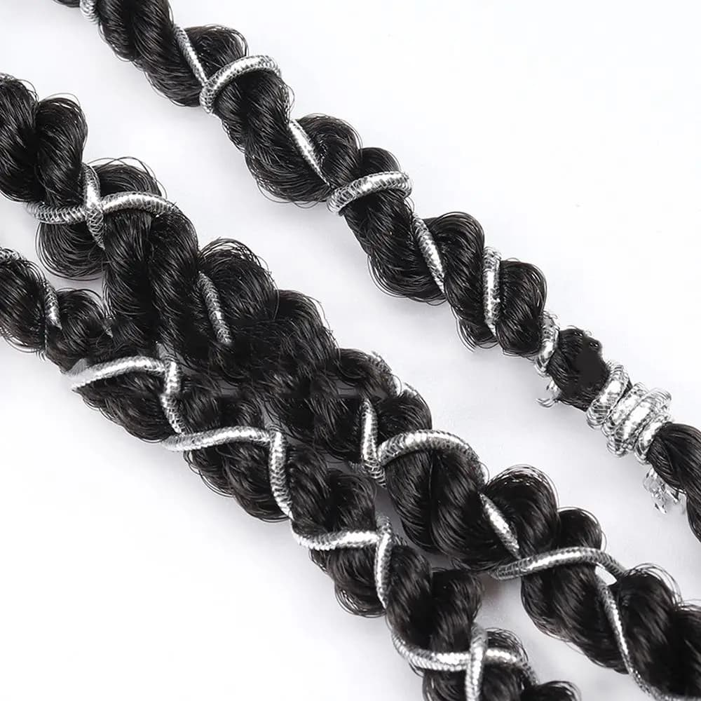 Cordon tressé pour coiffure