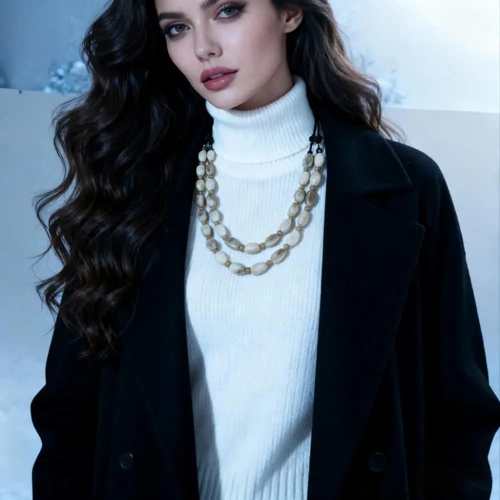 Collier de perles multicouches bohème pour femmes