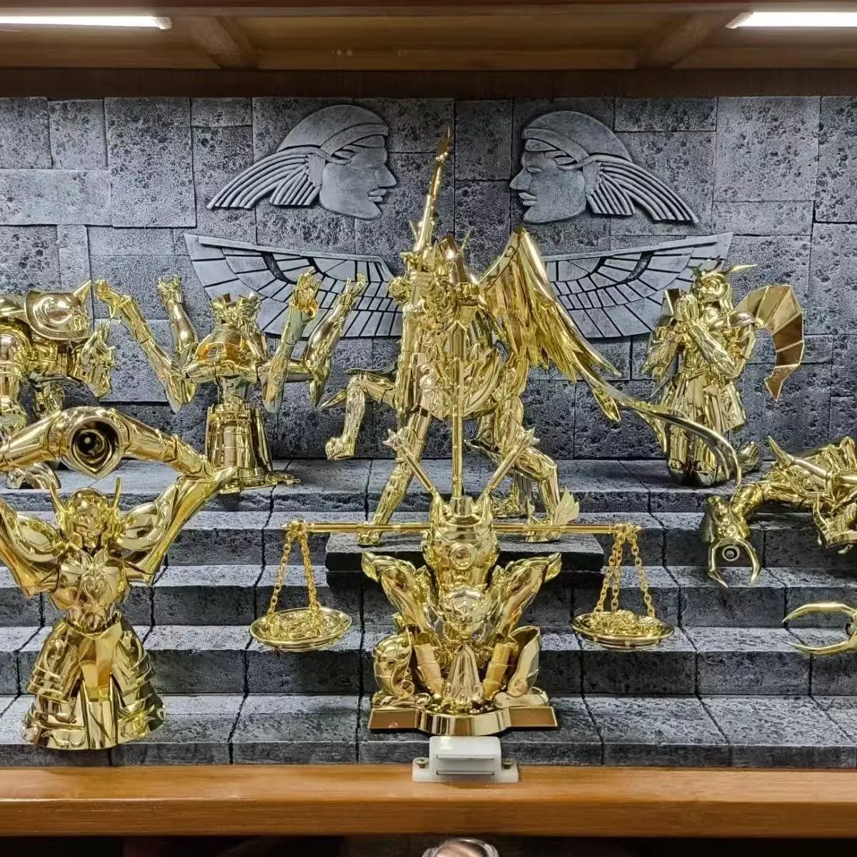 Modèle CS Saint Seiya Myth Cloth EX Gemini Libra Virgo Taurus Leo Sagittarius Totem/Objet Armure Métallique Chevaliers du Zodiaque Jouets