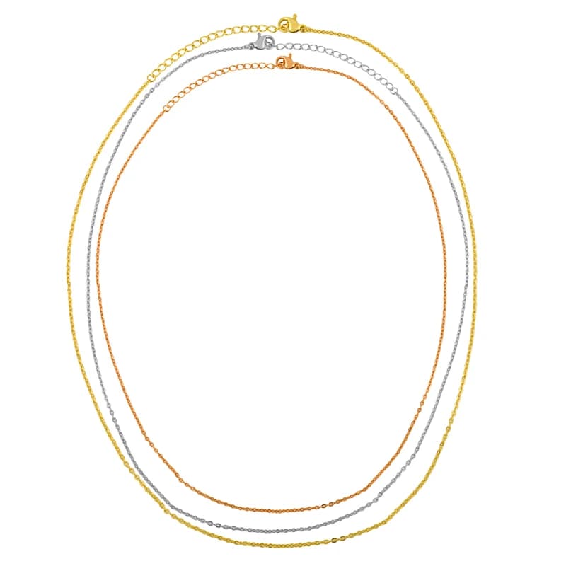 OCESRIO – chaînes de collier en laiton plaqué or véritable, largeur 1.5mm, pour la fabrication de bijoux, qualité, vente en gros, bijoux cana01