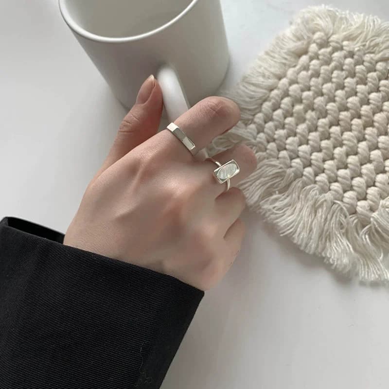 XIYANIKE tempérament délicat coquille manchette bagues pour les femmes mode nouveaux bijoux cadeau fête plage vacances anillos mujer
