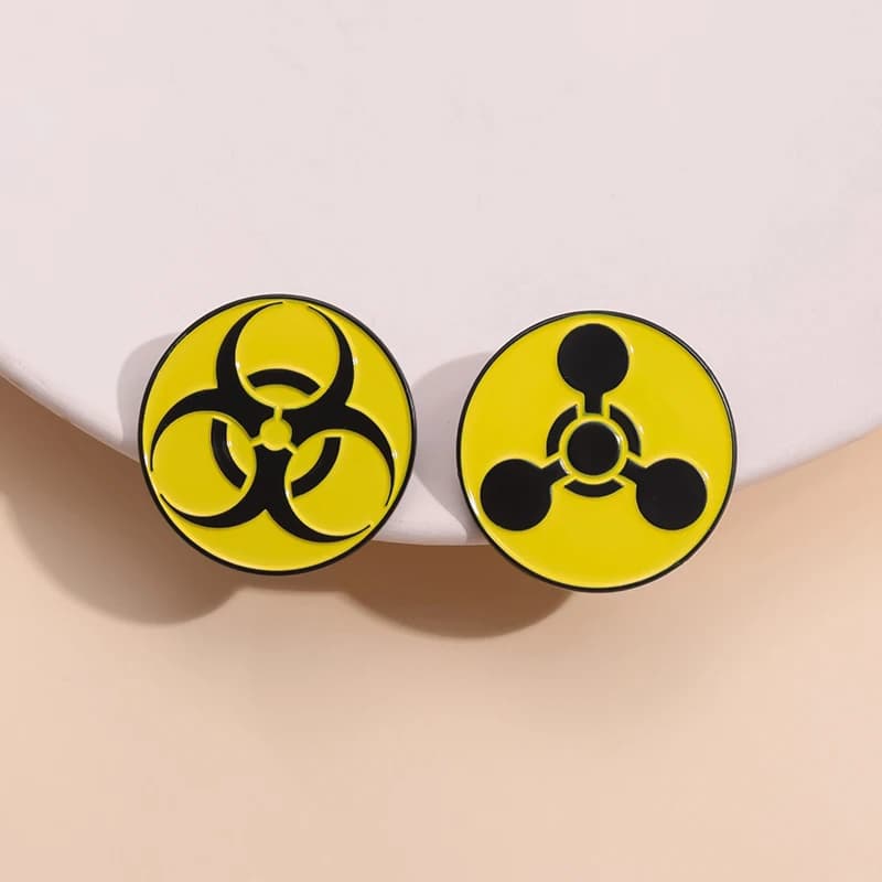 Broches de parapluie de protection de jeu de logo biochimique
