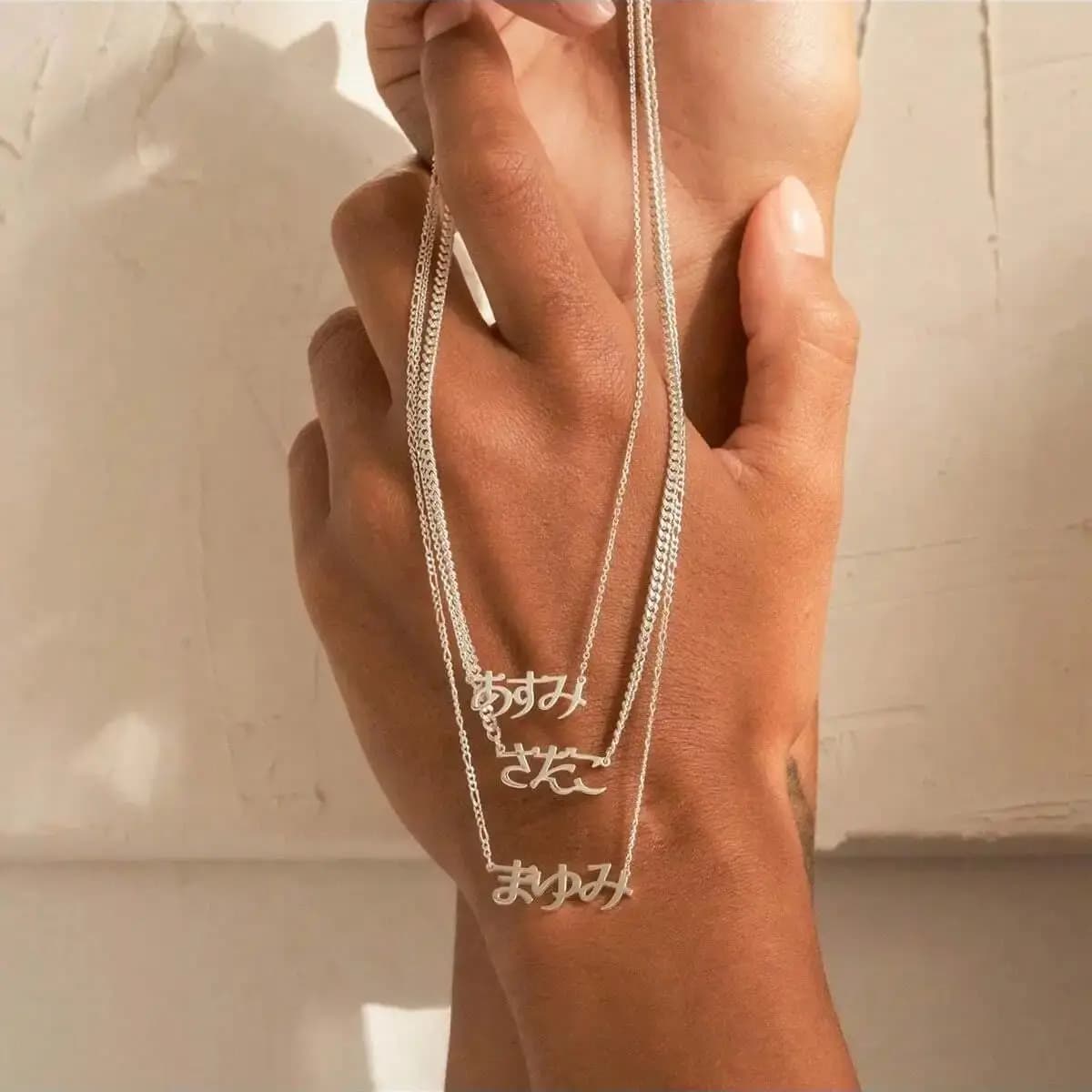 Collier avec nom japonais personnalisé pour femmes et hommes, collier avec nom Kanji japonais, pendentif mot Hiragana japonais, bijoux
