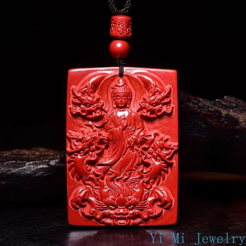 Collier Guanyin Bodhisattva avec pendentif