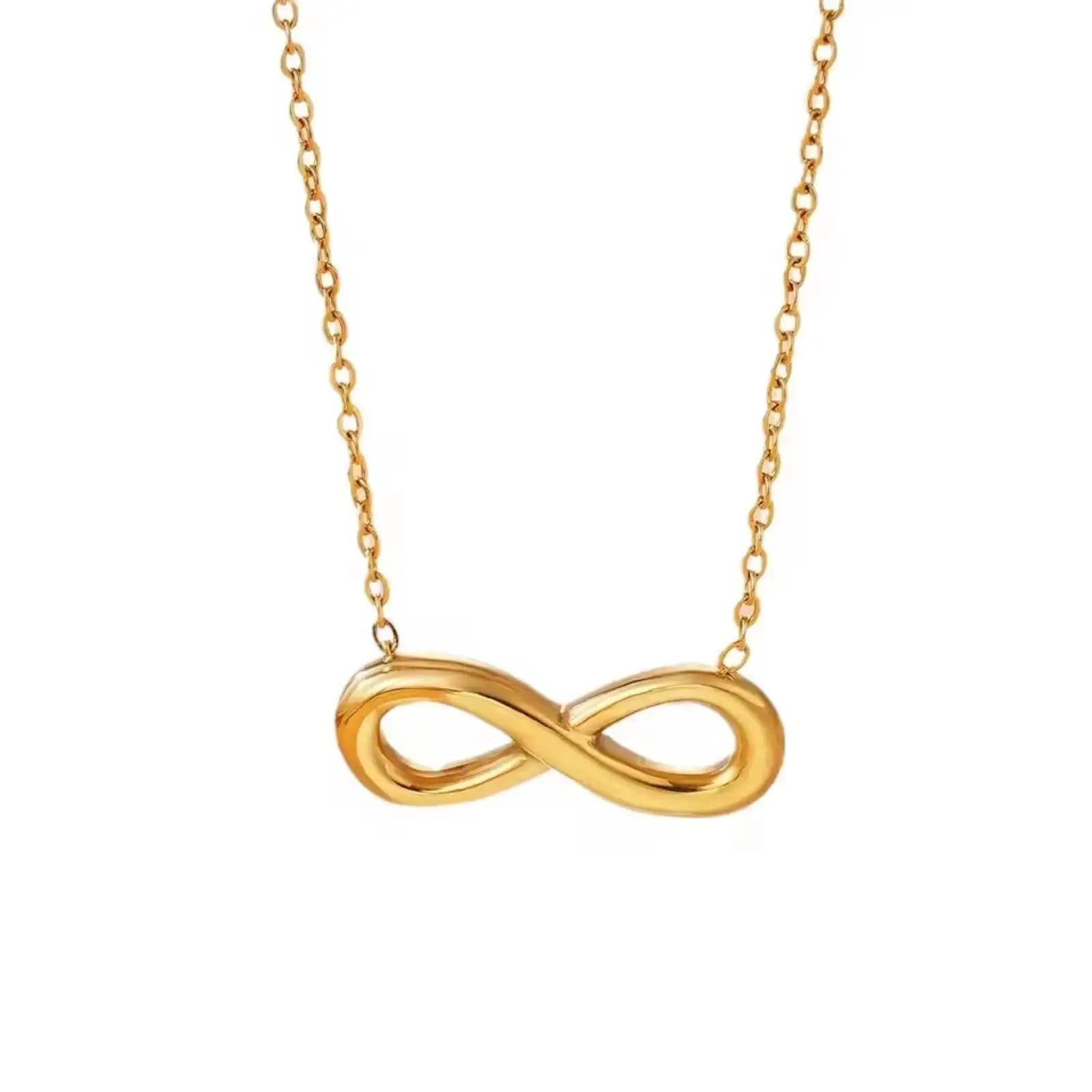 Collier avec pendentif symbole de l'infini pour femmes