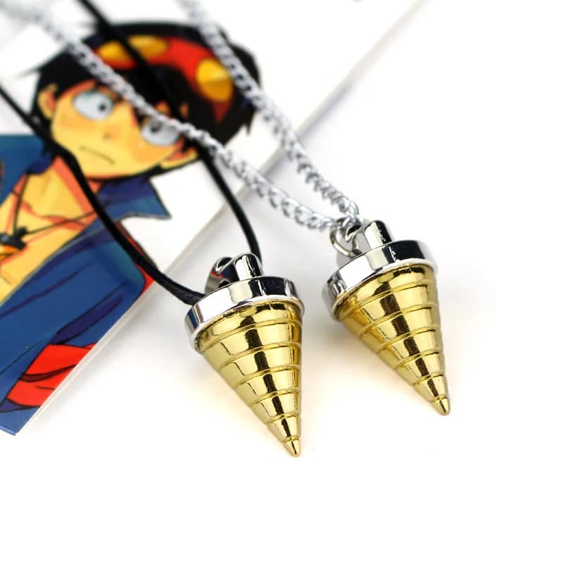 Collier pendentif dessin animé Tengen, Toppa, Gurren, Lagann, Tengentoba averti, noyau de forage, accessoires de bijoux