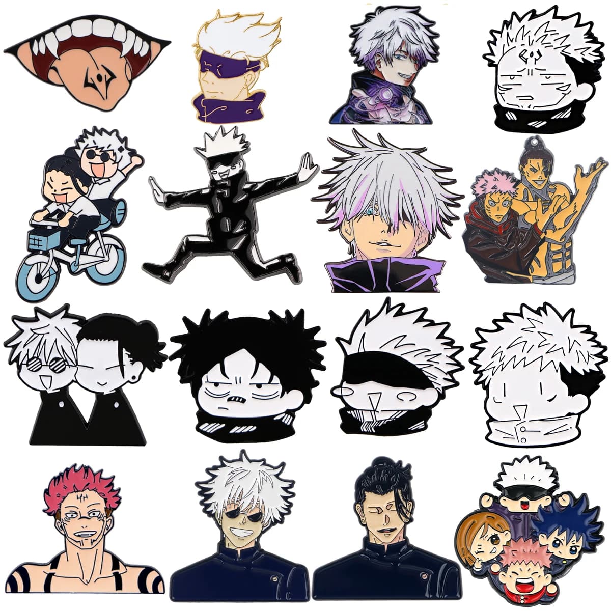 Satoru-Gojo – broches Manga en émail pour femmes et hommes