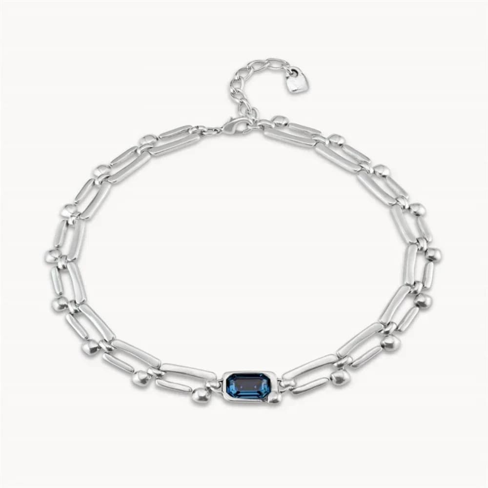 Collier classique et magnifique en forme d'ongle en cristal bleu, de haute qualité, le plus vendu, accessoires pour femmes, 2025