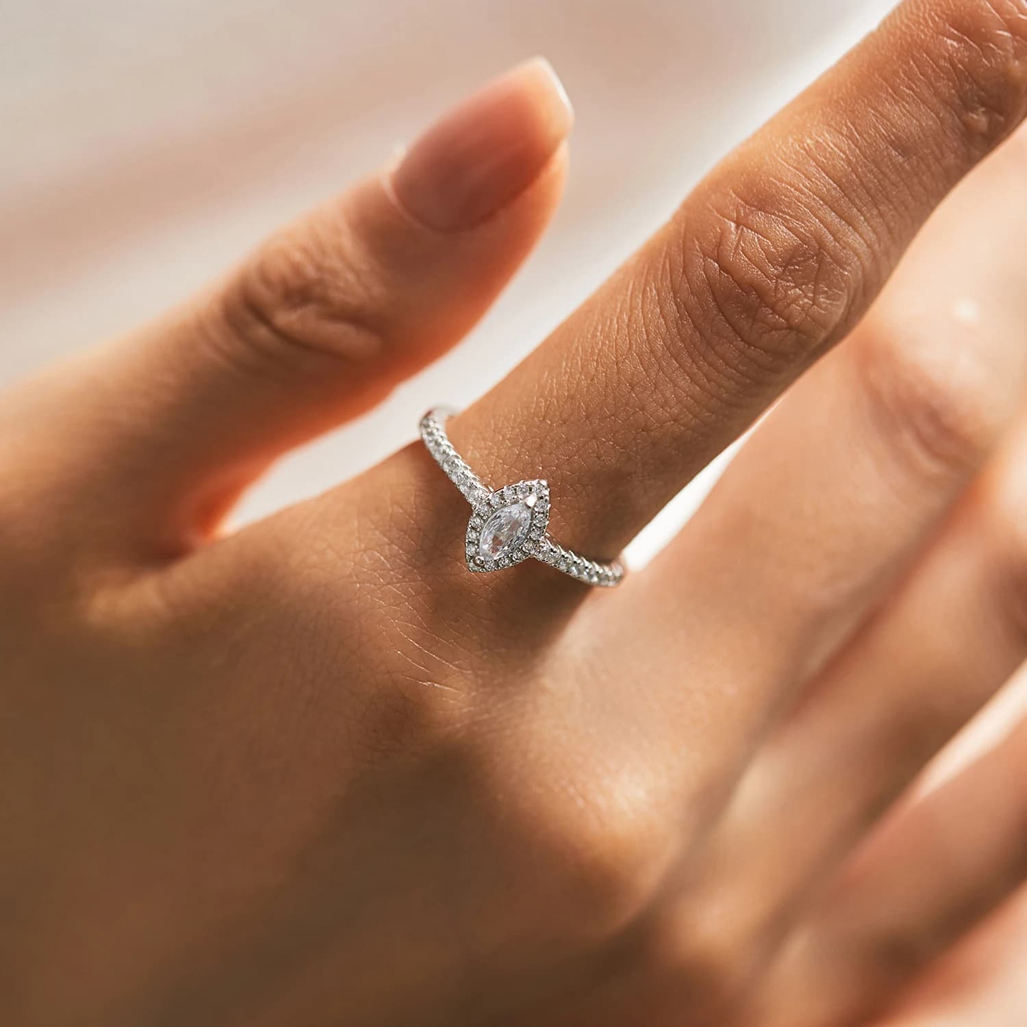 MODIAN – bague en argent Sterling 925 pour femmes, bague de luxe exquise, coupe Marquise, CZ, cadeau de fiançailles, de mariage, accessoires de bijouterie fine