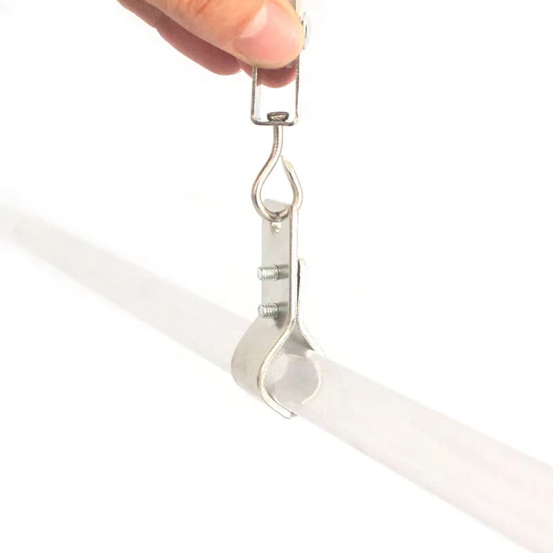 Poulie et colliers de serrage de tuyau, collier de dégager de tube en métal, structure de tuyau en forme de C, cerceau de suspension pour OD moins STOR20 mm