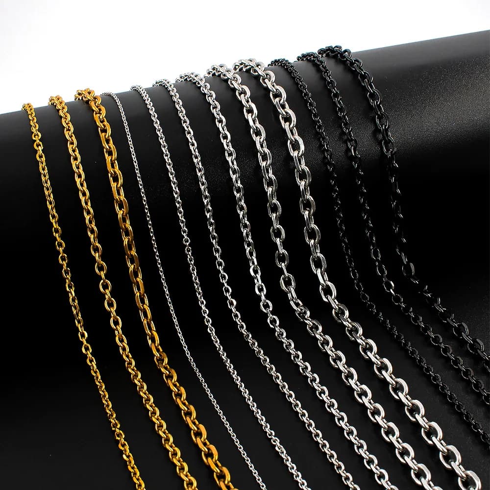O JOFor-Collier en acier inoxydable pour homme et femme