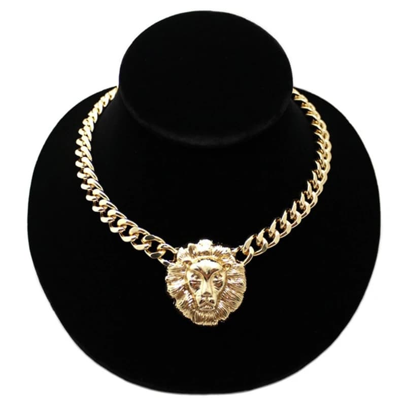 Collier pendentif Lion Hip-hop pour Femme