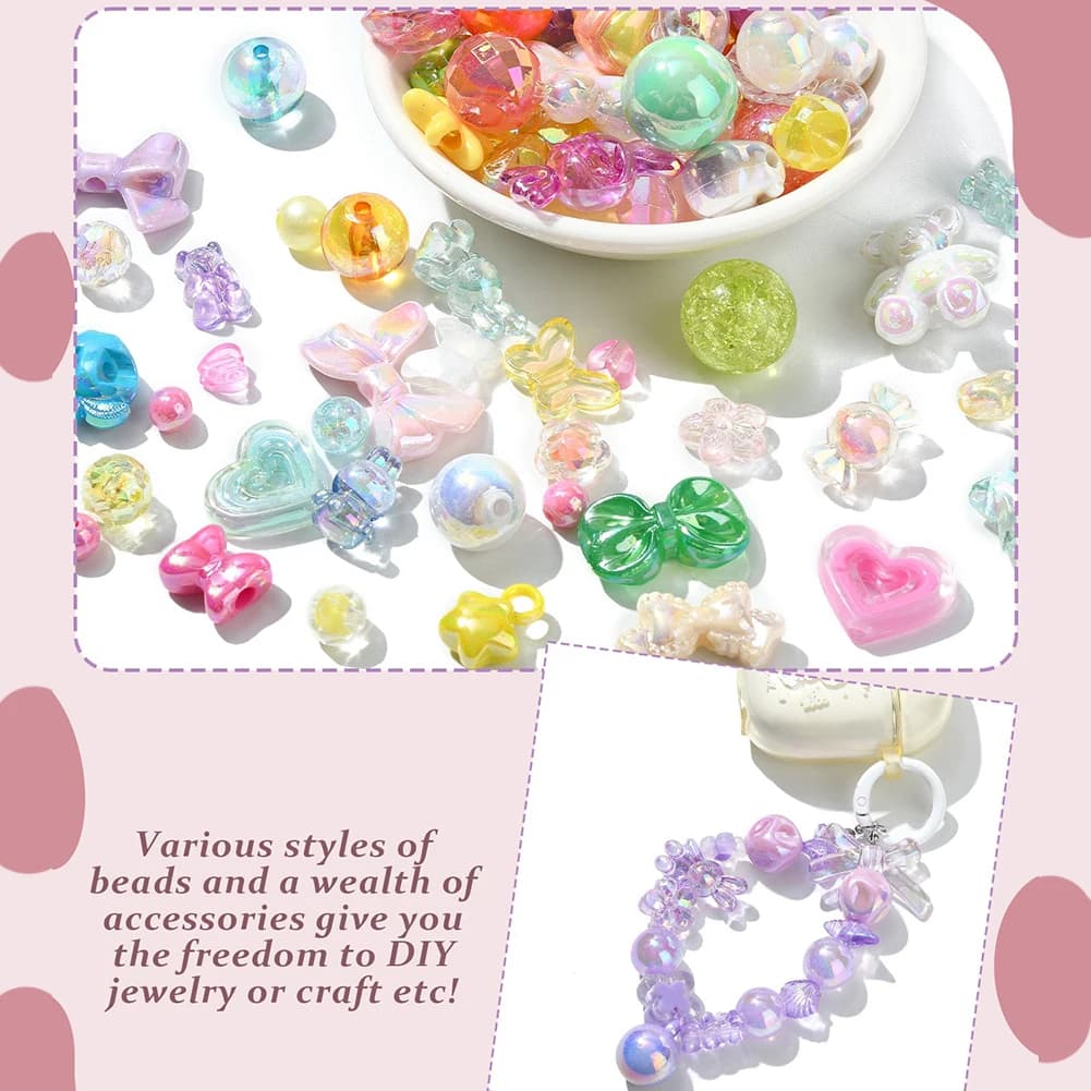Kits de bijoux en perles acryliques