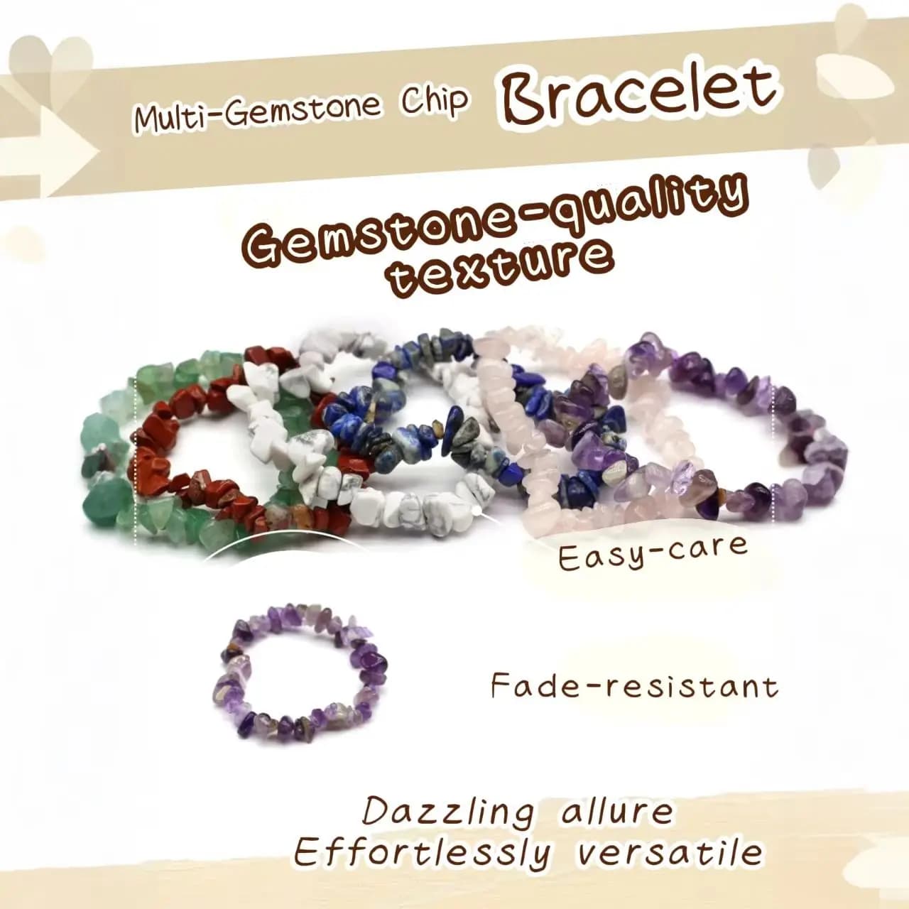 Bracelet à puces de pierres précieuses naturelles, plusieurs couleurs, adapté au bricolage pour collier, Bracelet, boucles d'oreilles réglables, bijoux cadeau