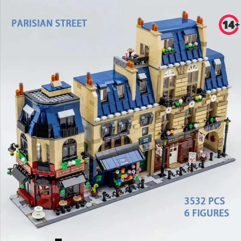 2026 En stock 3532 pièces Architecture parisienne Façades modulaires style Haussmann Jouets de puzzle créatifs vue sur rue Cadeaux pour adultes