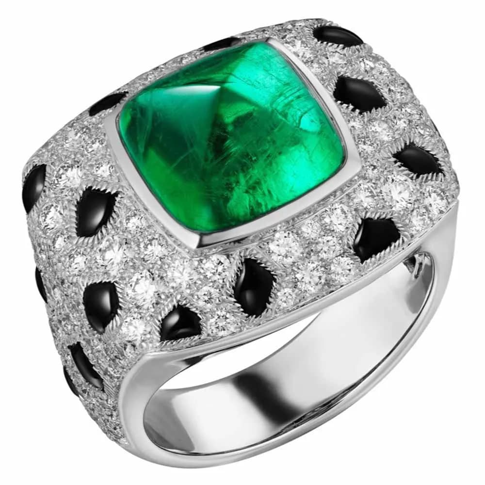 WUIHA – bague de fiançailles en argent Sterling 925, saphir de laboratoire, émeraude, diamants à haute teneur en carbone, pierres précieuses, bijoux fins