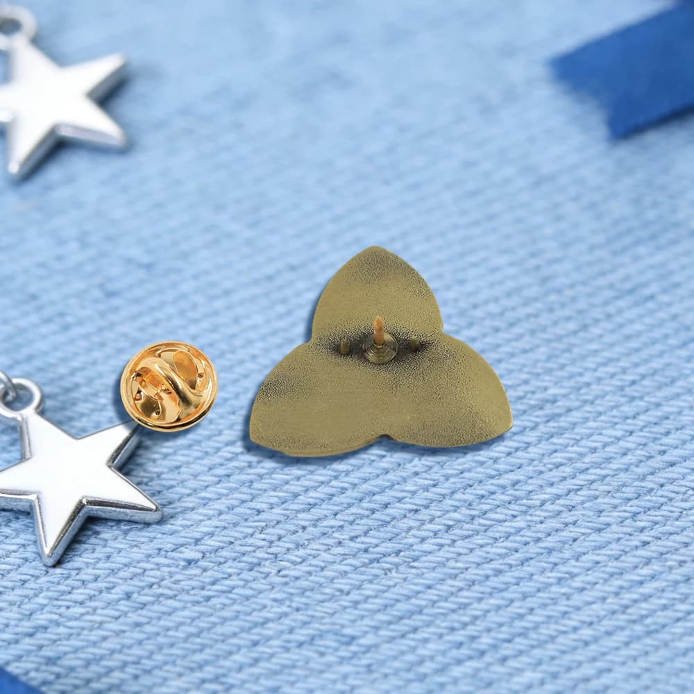 Broche Triquetra Trinity, Nœud Celtique, Père, Fils, Esprit Saint, Dieu, Badge de Foi Chrétienne, Bijou de l'Éternité et de l'Unité