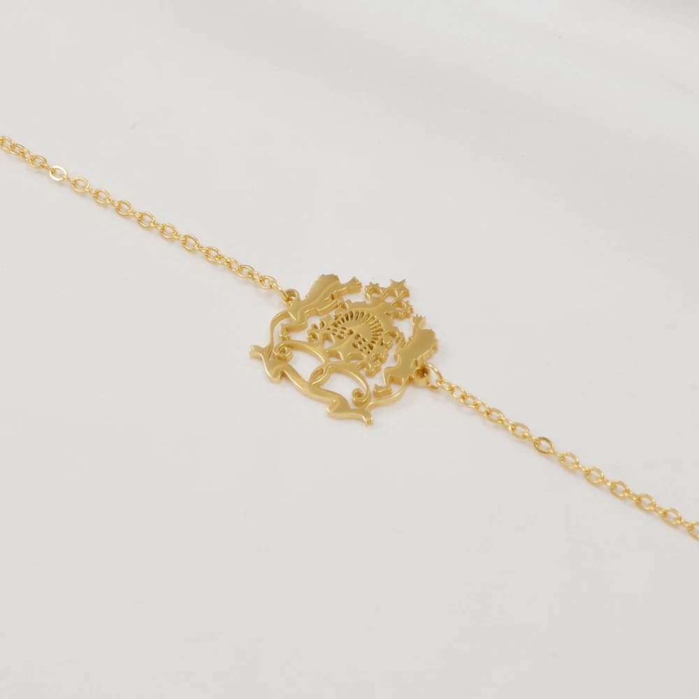 Bracelet Anniyo Maroc pour femmes, bijoux marocains, bracelet à breloques en acier inoxydable # 506362