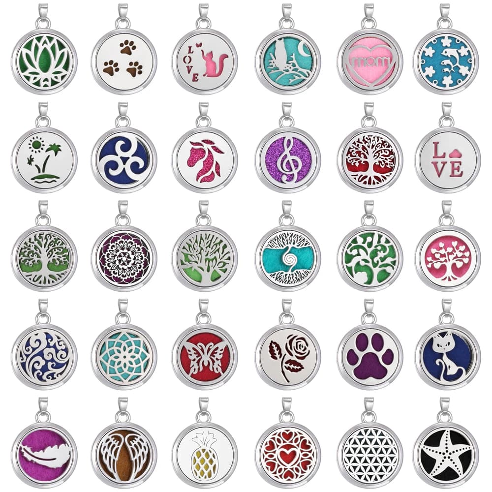 Bricolage aromathérapie collier diffuseur pendentif médaillon huile essentielle
