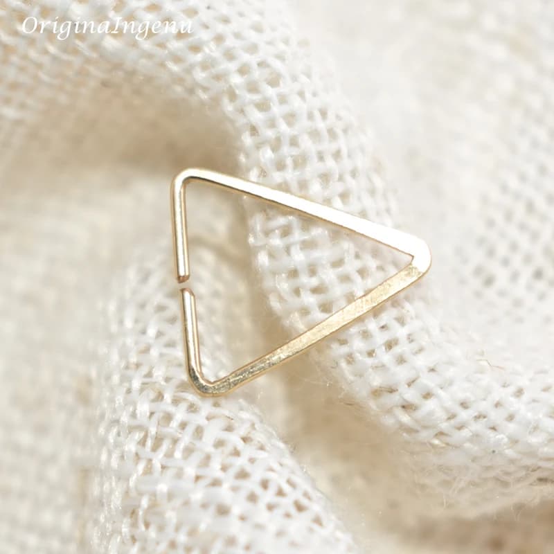 Anneau de nez en argent 925 rempli d'or, bijoux de Piercing réel, cerceau de Septum, bijoux Boho breloque faite à la main