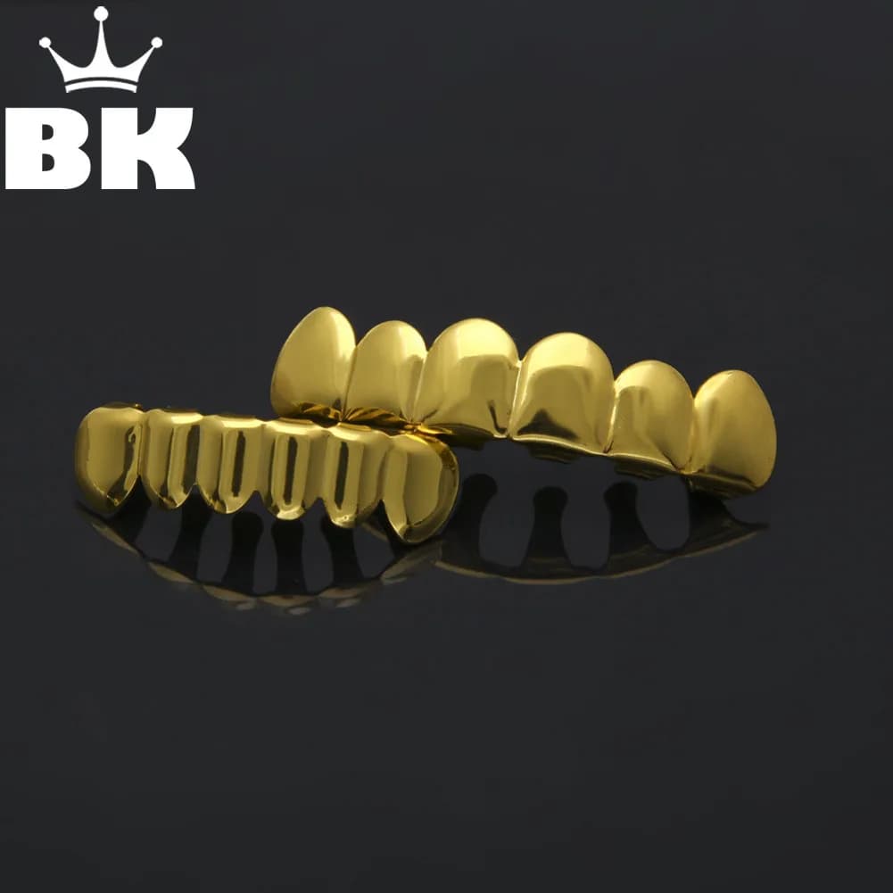 THE BLING KING-Ensemble de grilles de vampire en silicone