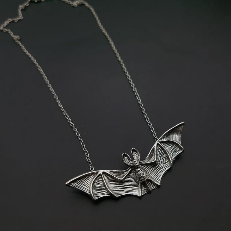 Collier chauve-souris Vampire Punk gothique perles chauve-souris pendentif chaîne collier pour femmes animaux collier ras du cou Hip Hop filles bijoux cadeau