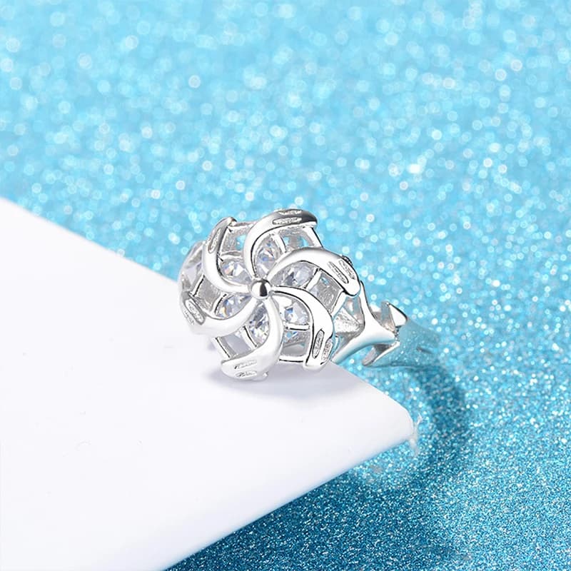 Bague de mariage couleur argent pour femmes et hommes