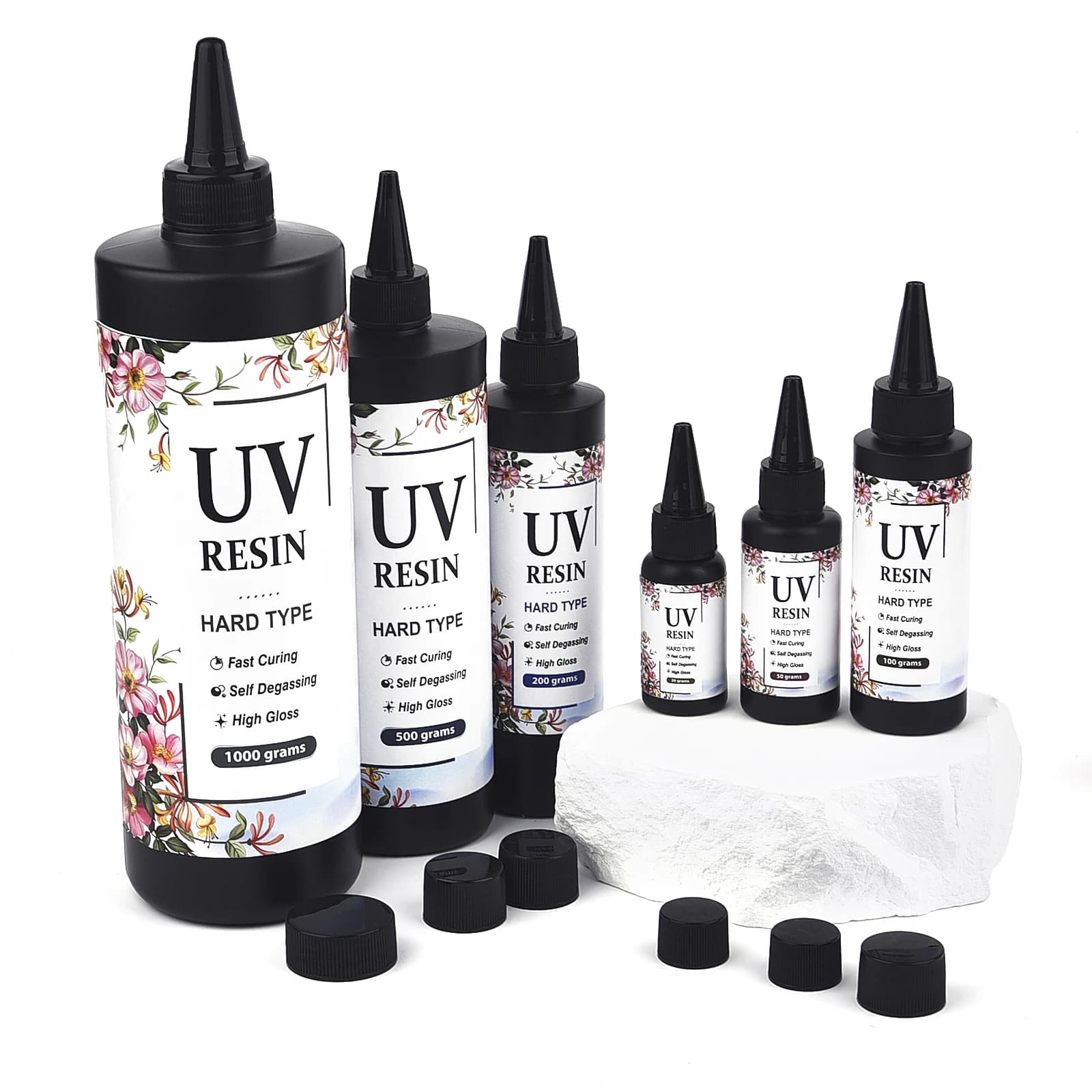 Colle UV en résine de cristal, 20g/50g/100g/200g/500g/1000g