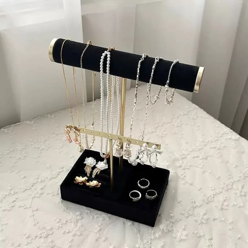 Présentoir de bijoux en velours, présentoirs de Bracelets, insertion de colliers, crochet de vitrine, boucles d'oreilles pour femmes, support organisateur de bijoux