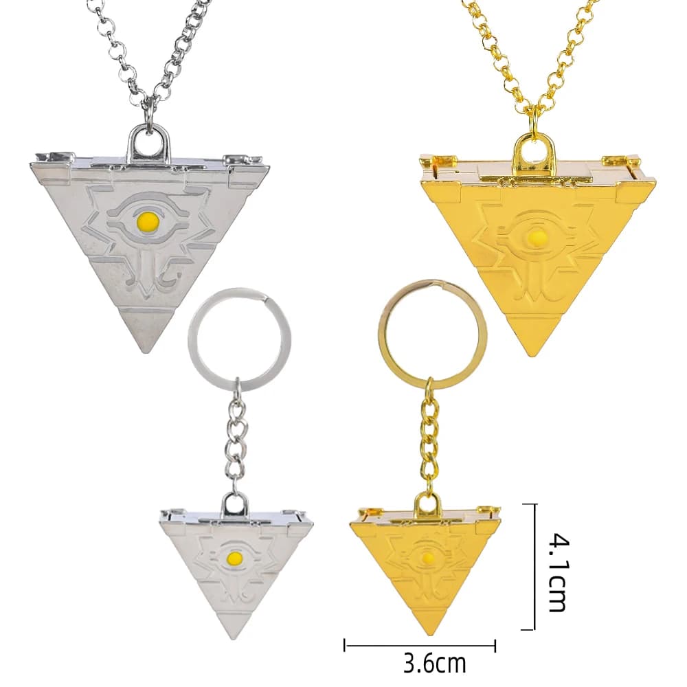 Collier Anime Yu-Gi-Oh, Yugi Muto, Grande Taille, EnerPuzzle 3D, Roue Millénium, fissuracteurs du Genre, Pendentif pour GérJewelry, Cadeaux