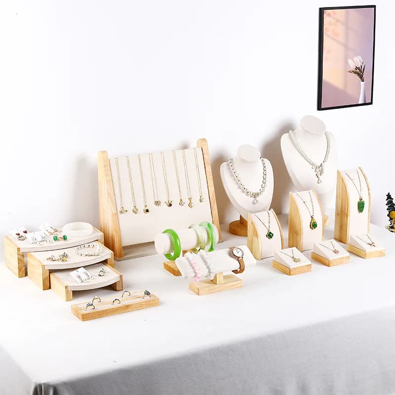 Présentoir de Buste en Velours pour Femme, Bijoux, Collier, Bagues, Modèle, Mannequin, Evaluation, Boucles d'Oreilles