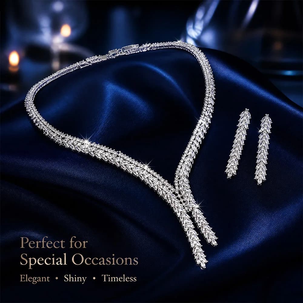 Ensemble de bijoux de luxe inspiré des créateurs