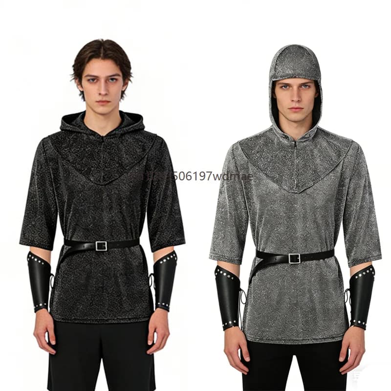 Costume de Cosplay de chevalier templier, chemise de la Renaissance médiévale, tenues d'armure, Costume de fête Vintage rétro pour jeu de rôle