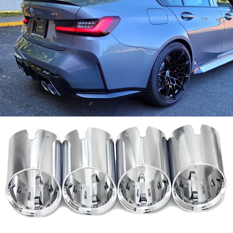 Couvercle de Tuyau d'Échappement en Acier Inoxydable, Buse de Silencieux, pour BMW M2 M3 figuré G80 G82 G83 G87