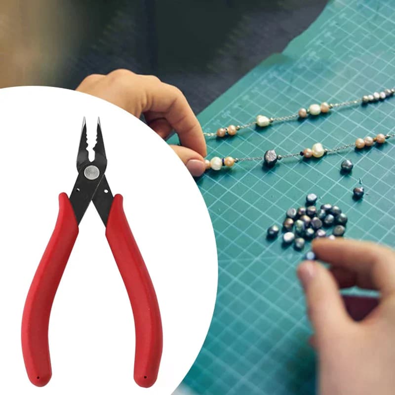 Pince à sertir pour bijoux, outil de fabrication, pince à bec, pinces à sertir pour anneaux de jonction et anneaux fendus, anneaux doubles, accessoires DIY
