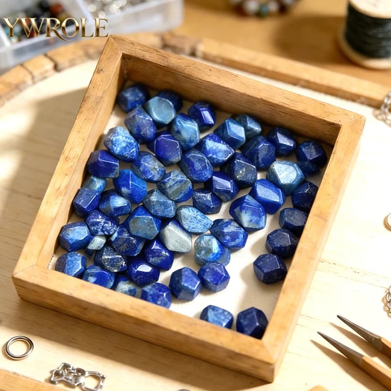 Pierre naturelle irrégulière Lapis Lazuli, rondelles rugueuses, perles d'espacement amples pour la fabrication de bijoux, accessoires de breloques de bracelet à faire soi-même, 8-11mm