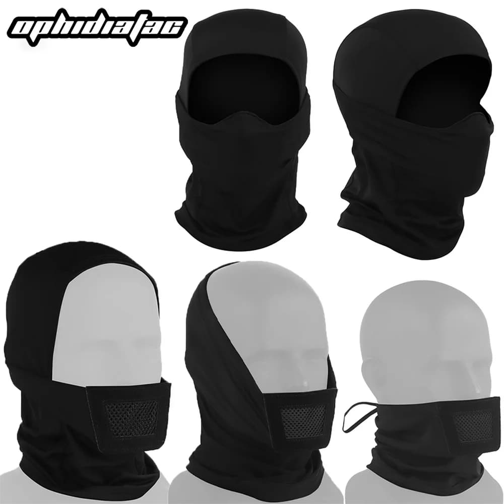 Masque facial de protection Knight, couvre-tête, réglable en plusieurs tailles, élastique respirant, protège-dents, coussinet souple, équipement d'extérieur