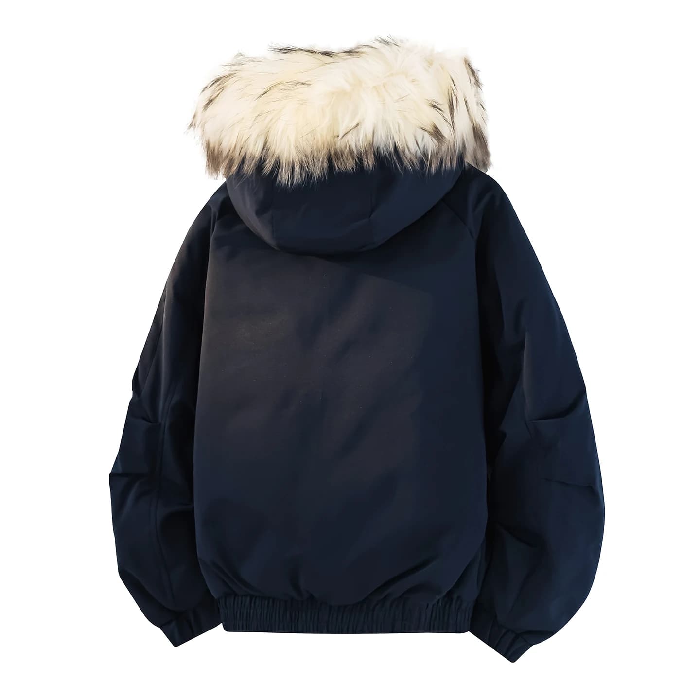 Vestes d'hiver décontractées pour hommes avec col en fourrure amovible