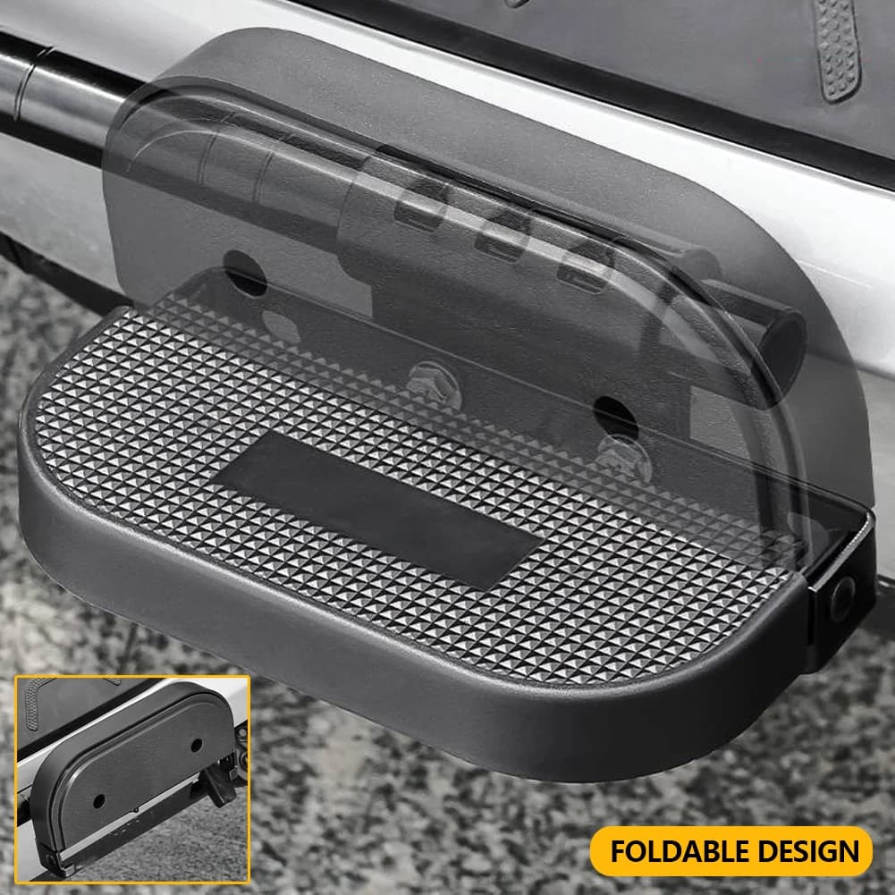 Repose-pieds pliables robustes et élargis pour moto et trottinette électrique, 20-25 mm, avec caoutchouc antidérapant et fixation sur barre de protection