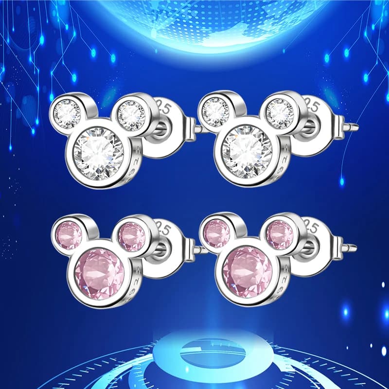 Boucles d'oreilles en argent sterling 925 pour femmes, bijoux fins en zircon cubique, cadeau