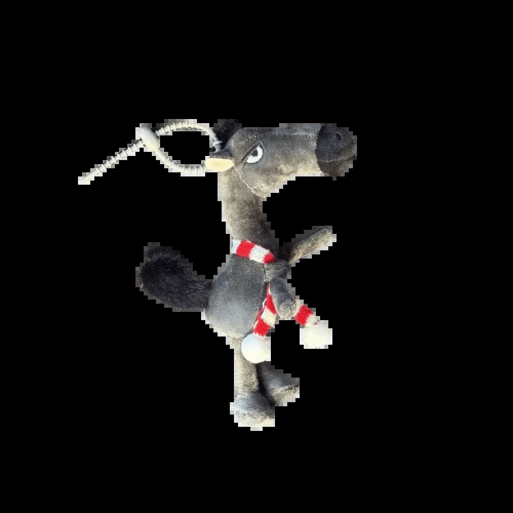 Porte-clés cheval de dessin animé, artisanat de Style fantastique, ornements pendants de cheval amusants, Simulation de cheval en peluche, décoration de salle de jouet