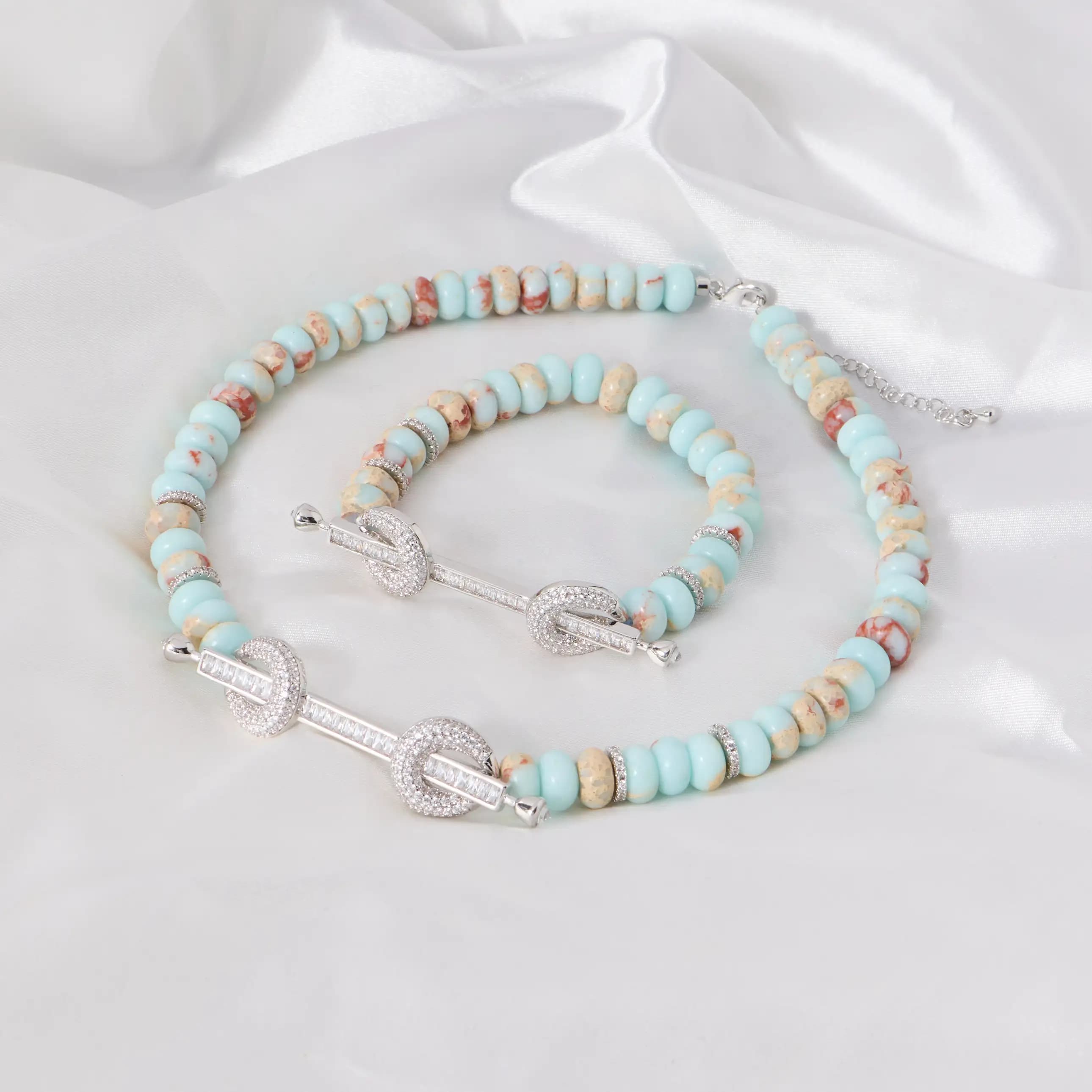 Bijoux à bricoler soi-même boulier perles ras du cou et Bracelet pour femmes usage quotidien collier Unique cérémonie