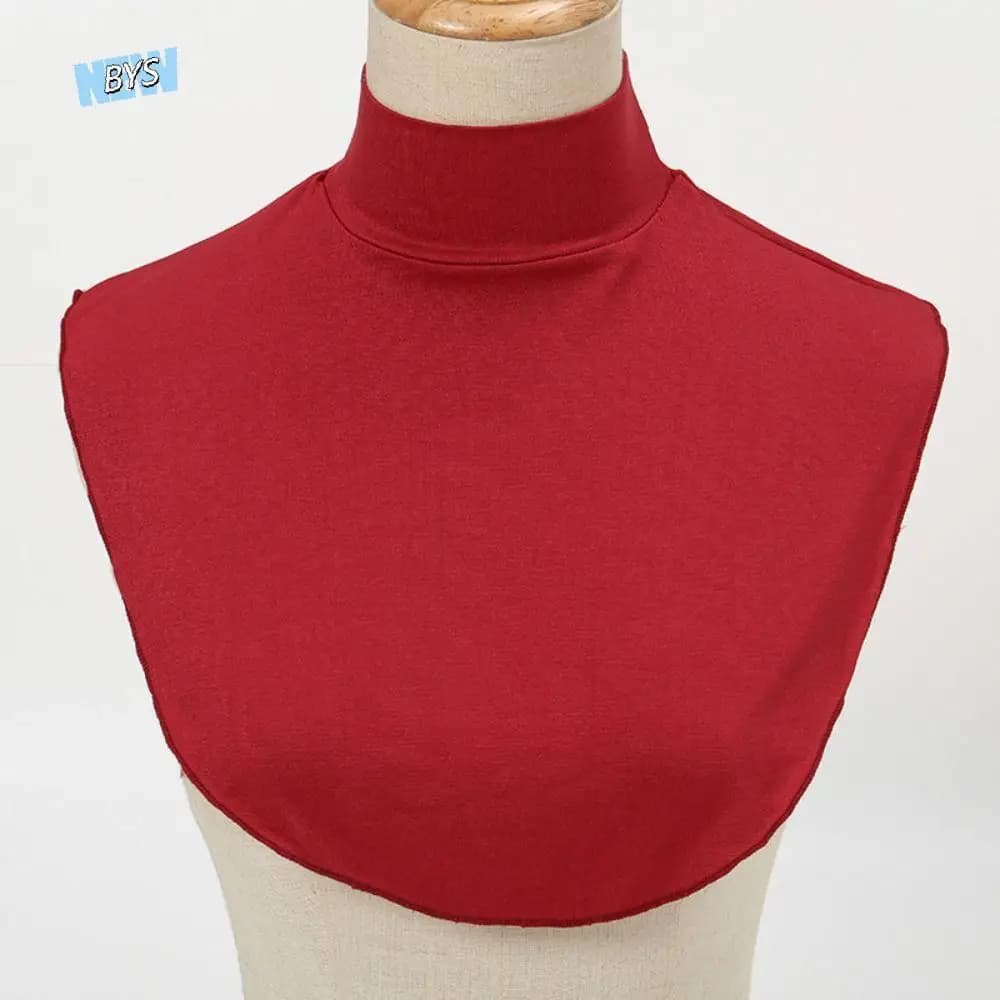 Faux col Modal, écharpe chaude, châle d'hiver, bavoir de couleur unie, accessoires écharpe de Style coréen, col mi-haut