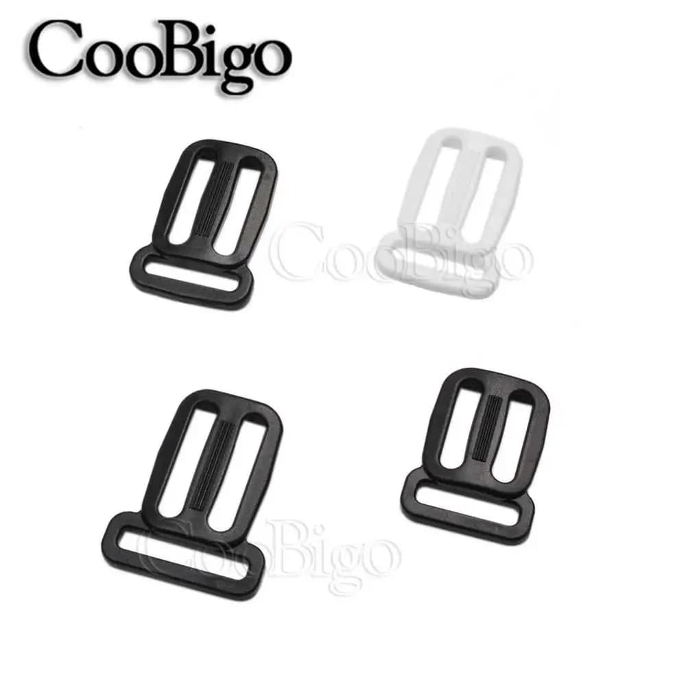 10 pièces en plastique multi-fonction curseur Tri-glisse boucles réglables pour collier de chien harnais sac à dos sangles sac ceinture accessoires