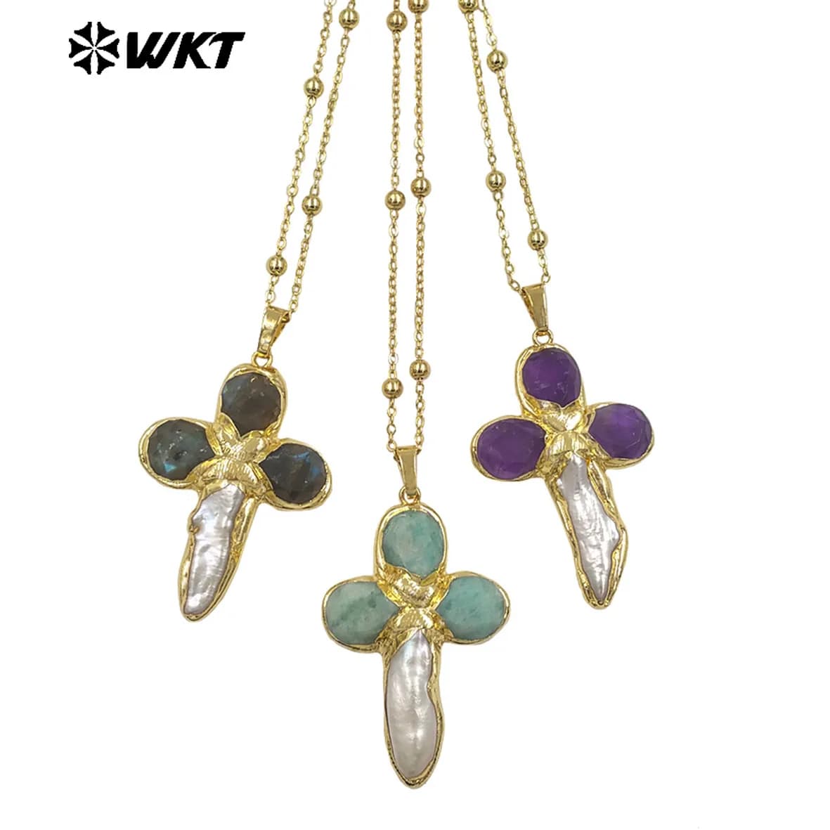 JN284 Lastely Populapper Design Collier Gergeous avec plaqué or 18 carats pour les femmes fiéreux cadeaux d'anniversaire
