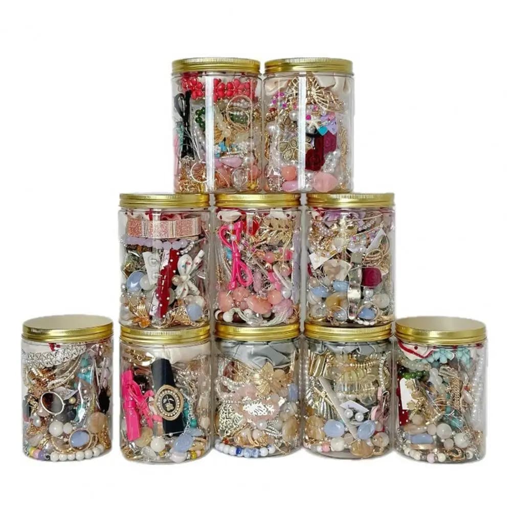Coffret Cadeau de Bijoux : Pot à Bijoux Vintage Mystère pour Femme, Cadeau d'Anniversaire, Ensemble Surprise Mixte avec Colliers et Boucles d'Oreilles