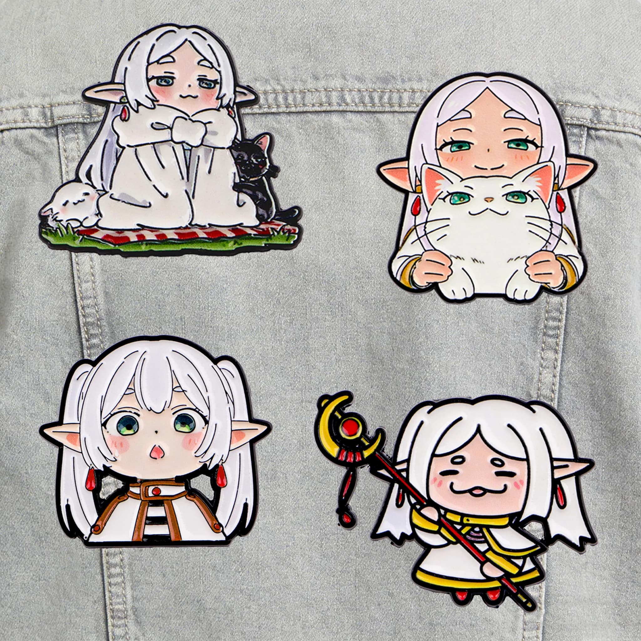 Lot de 1 à 4 épingles en émail mignonnes