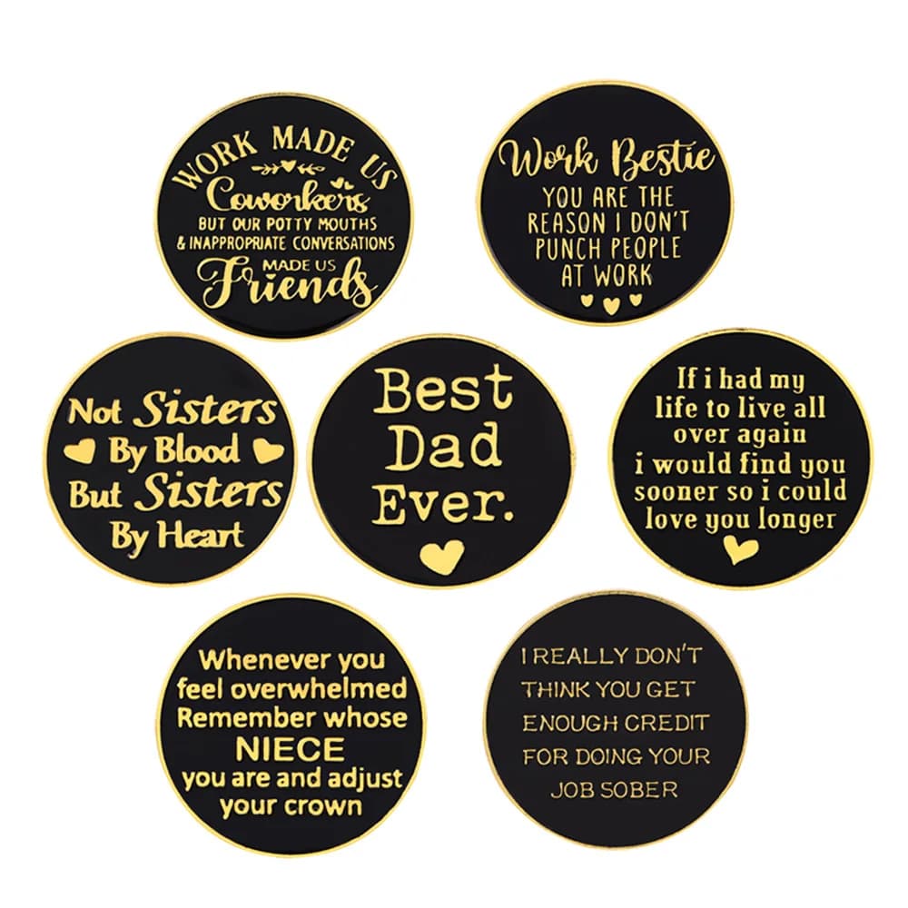 Pas sœurs de sang mais sœurs par coeur épingle en émail doux femmes broche pour vêtements Badge hommes épinglettes accessoires bijoux cadeau
