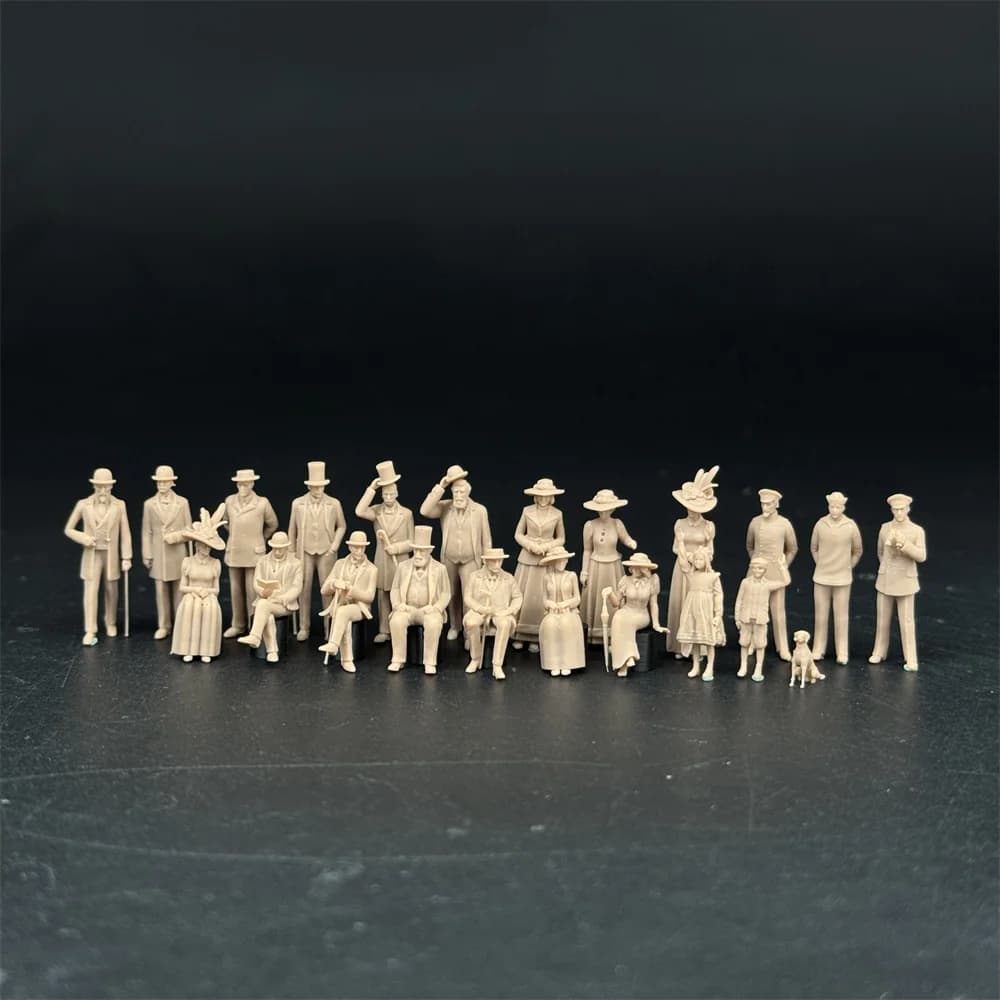 1/87HO 1/72 échelle l'équipage et les passagers des figurines Titaniques kits de modèles en résine Miniature historique militaire Wargaming